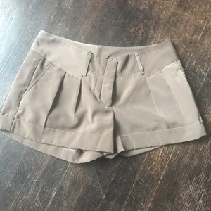 Express super soft polyester olive green shorts